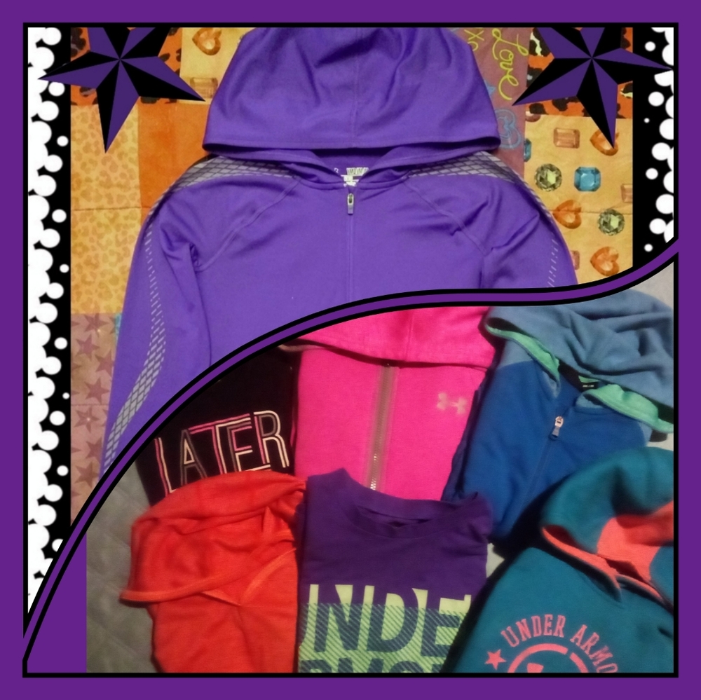 SOLD ON ANOTHER SITE....LOT OF 7 GIRL'S YMD UNDER ARMOUR
